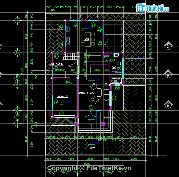 File cad,cad 2007,full autocad,biệt thự,kiến rúc biệt thự